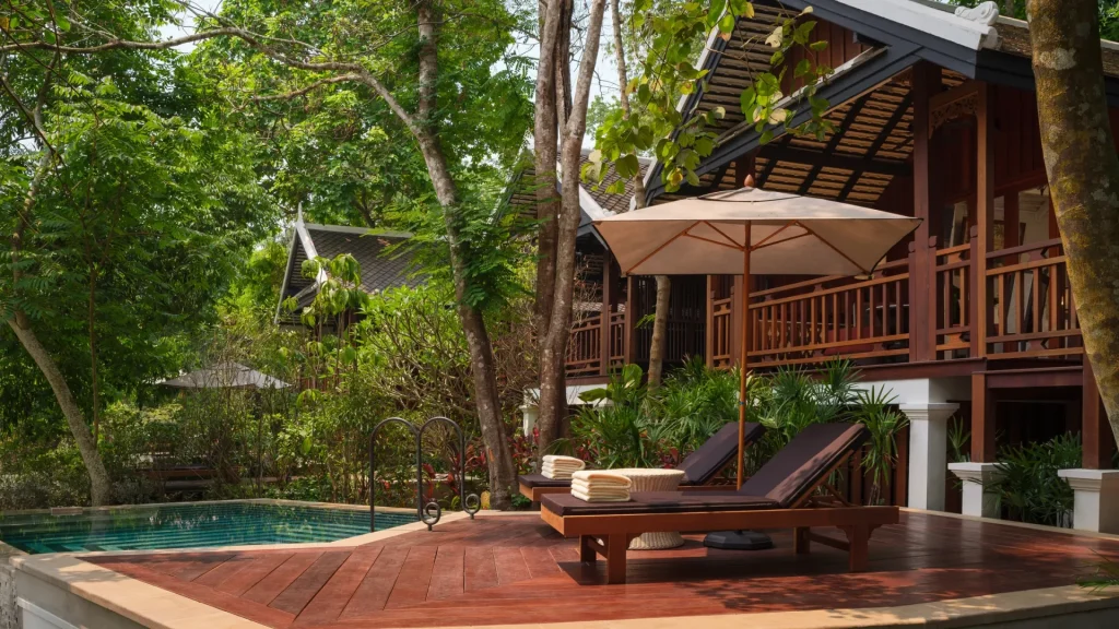 Rosewood Luang Prabang 2019 LPB 96375785 Waterfall Pool Villa Terrace 004