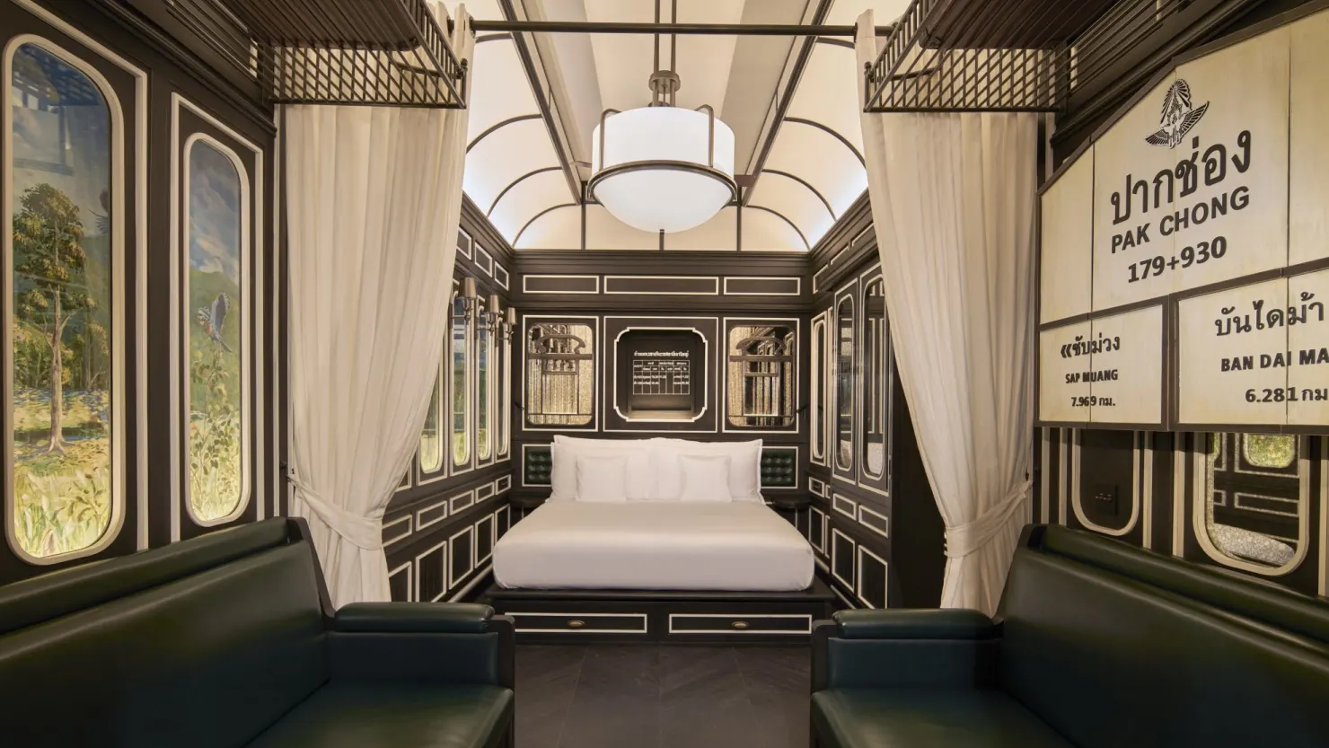 INTERCONTINENTAL KHAO YAI NATIONAL PARK, THAILAND: HOTEL CONVERTS OLD TRAIN CARRIAGES INTO LUXURY ROOMS